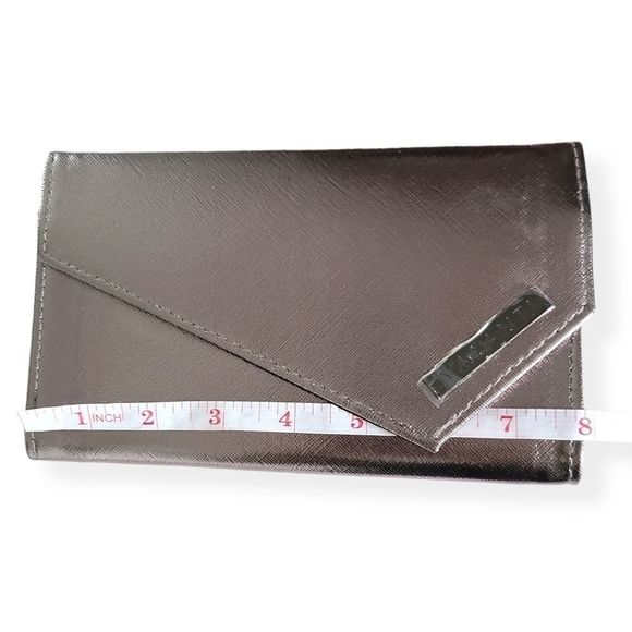 🛍2/$10 Vasanti Makeup Brushes Bag Clutch Metallic - Picture 5 of 6